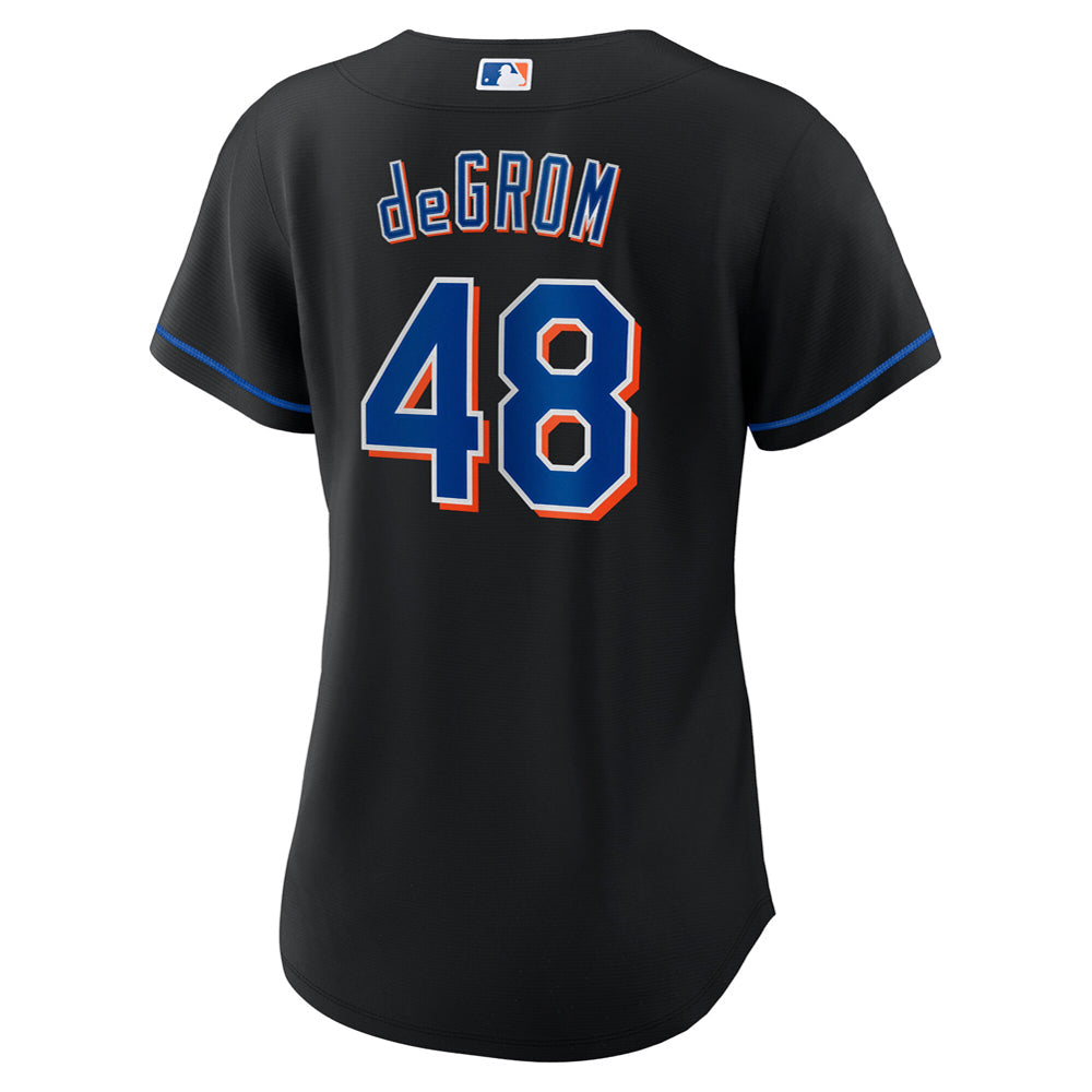 Women's New York Mets Jacob deGrom Alternate Player Jersey - Black